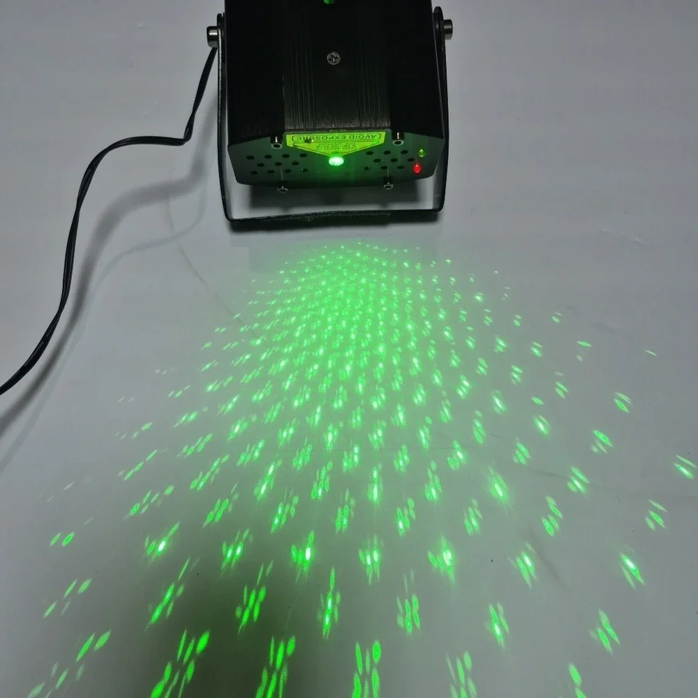 American DJ Micro Galaxian Laser Projector Unisex OS Black Red‎ Green Star